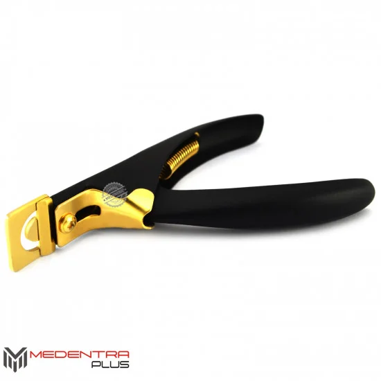 Acrylic Fake Nail Clipper (Black & Gold)